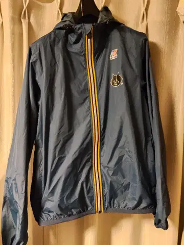 K-WAY 네이비 나일론 자켓 XS 로고