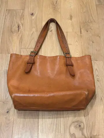 SLOW 도치기 가죽 토트백 rubono