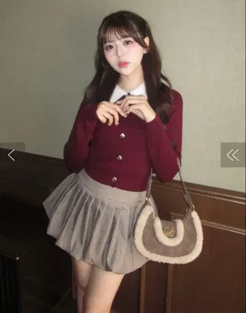 택 포함 새상품 olive des olive 플리츠 벌룬 스커트