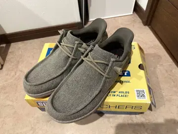 스케쳐스 SKECHERS slip-ins 27cm 카키 2번 사용