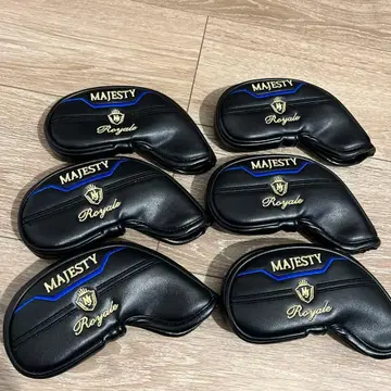 정품 MAJESTY Royale 아이언용 골프헤드커버 6개 세트