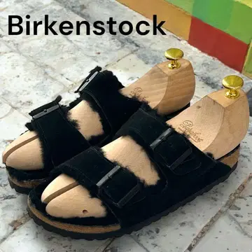 새상품급 버켄스탁 애리조나 보아 샌들 블랙 24cm