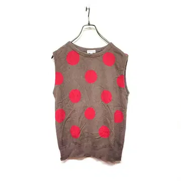 드리스 반 노튼 라이카 시기 니트 베스트 도트 무늬 아카이브