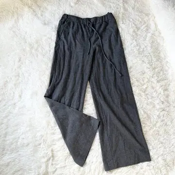 새상품급 컨디션 최상 다마 컬렉션 풀온 와이드 팬츠 울 그레이 M