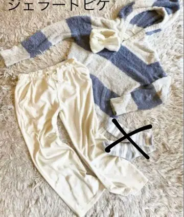 새상품 젤라또피케 룸웨어 4세트 터번 후드티 팬츠