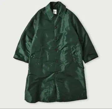 45r 나일론 908 스텐카라 코트 다크 그린 롱 코트