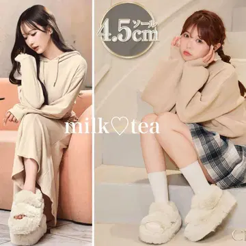 미개봉 새상품 박스형 셰리미 Cherimi 퍼 샌들 베이지 Rady