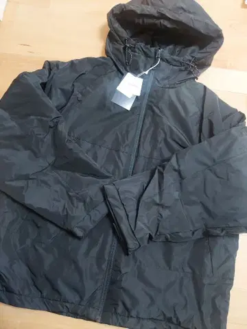 나일론 자켓 블랙 후드 부착 M