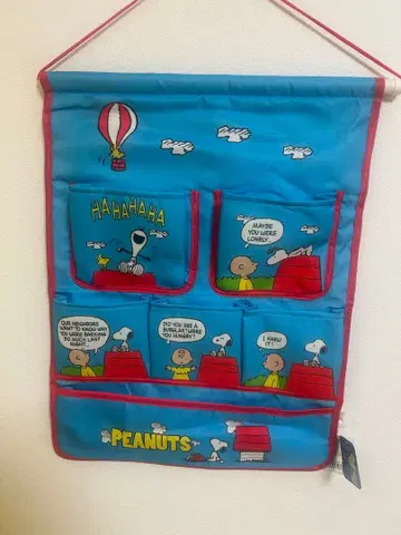 레트로 스누피 월 포켓 수납 snoopy