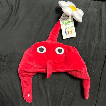 빨간 피크민 모자 코스프레