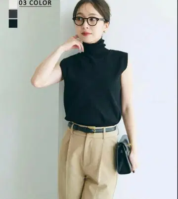 basement online 슬리브리스 니트