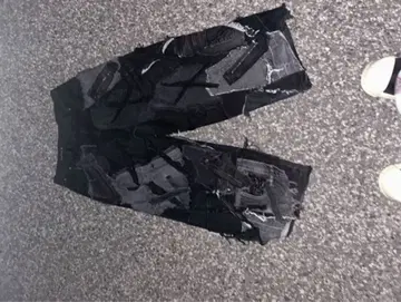 데미지 데님 팬츠