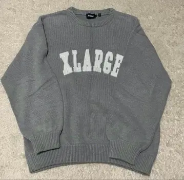 XLARGE 그레이 니트 스웨터 L
