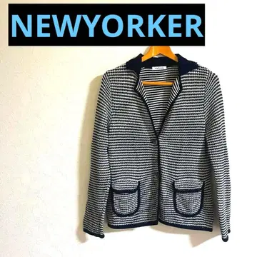 뉴요커 네이비와 화이트의 테일러드 자켓 M 사이즈