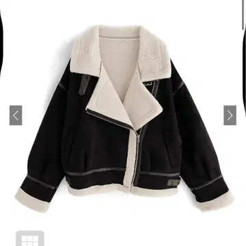 GRL 무스탕 라이더 자켓 블랙[ k9236d]