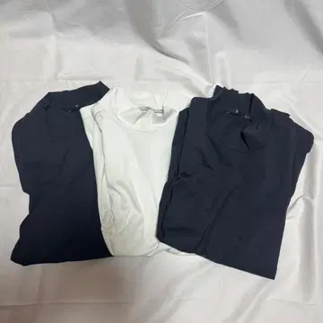 유니클로 +J 수피마 코튼 모크넥T (긴팔) 3개 L