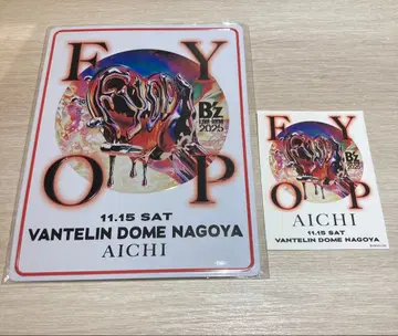 B'z LIVE-GYM 2025 11/15 한정판 플레이트&스티커