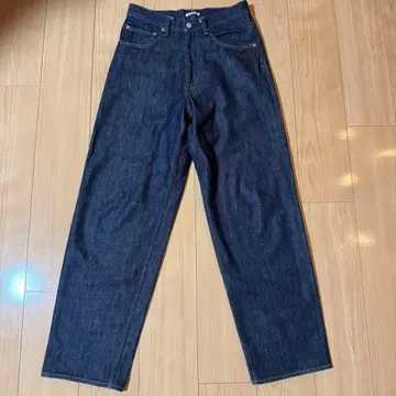 AURALEE HARD TWIST DENIM WIDE PANTS 28