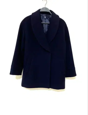 SHIPS 숄카라 울 코트 네이비 쉽스