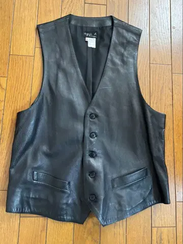 아네스베 옴 양가죽 베스트 프랑스제 사이즈 2