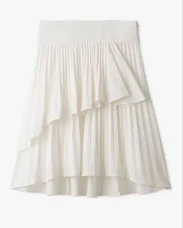[스나이델] 플리츠 티어드 미니 스커트 SWFS235006