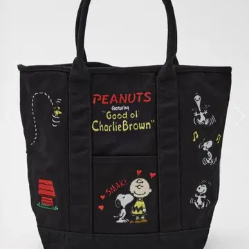 로디오크라운 캐릭터 자수 토트백 블랙