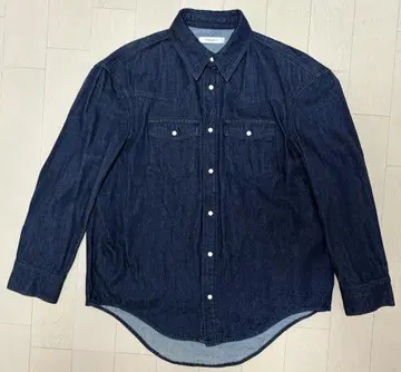 마우지 오버 사이즈 데님 자켓 커버올 사이즈 2 (M)