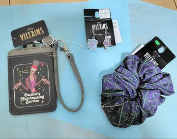 디즈니 빌런즈 참 + 스크런치 + 교통카드 지갑