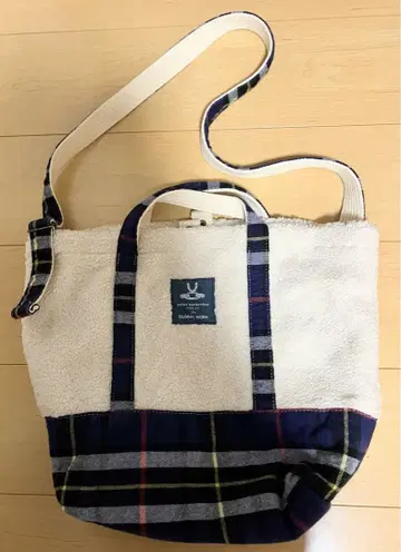 보아 체크 무늬 2WAY 백