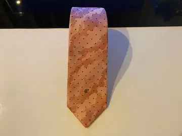 LOVELLESS 핑크 도트 카모 패턴 넥타이