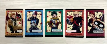 나의 히어로 아카데미아 남코 한정판 혜택 클리어 카드 노멀 5종 세트