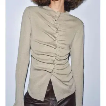 ZARA 드레이프 니트 가디건