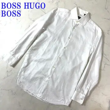 휴고보스 긴팔 셔츠 화이트 코튼 39 C4788