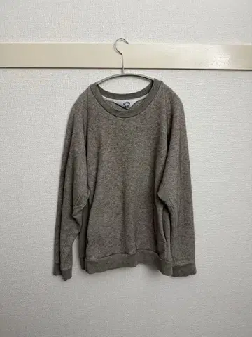 SUNSEA 그레이 맨투맨 트레이닝복 래글런 슬리브