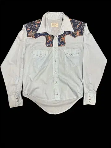 70's 빈티지 Wrangler 웨스턴 셔츠 usa제