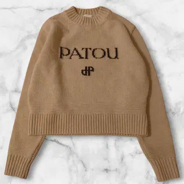 [ 새상품급 ] PATOU 파투 비스킷 컬러 스웨터 니트