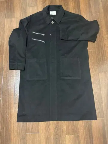DEPT.ANONYM 블랙 울 코트 사이즈 L