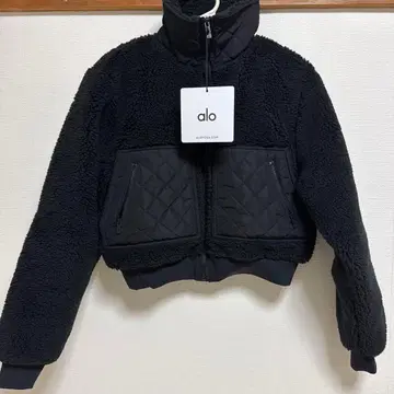 alo 보아 자켓 S 블랙