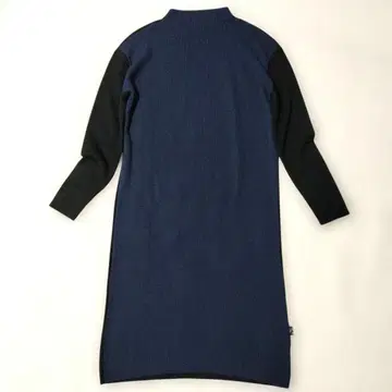 [ 새상품급 ] 폴스미스 니트 원피스 바이컬러 블랙 x 다크 블루 M