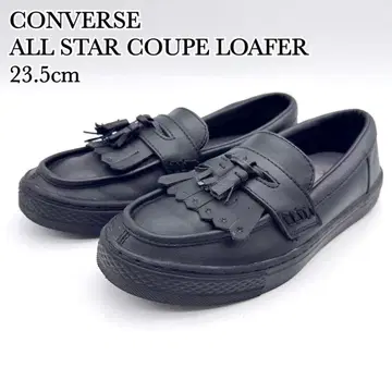 [ 컨디션 최상 ] 컨버스 쿠페 태슬 로퍼 블랙 골드 가죽