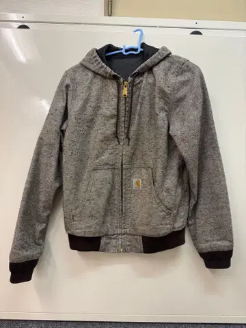 Carhartt 후드 부착 자켓 브라운 그레이