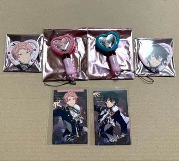 앙스타 스타포니 캔뱃지 카드 미니 응원봉 아츠키 슈 카게히라 미카 세트