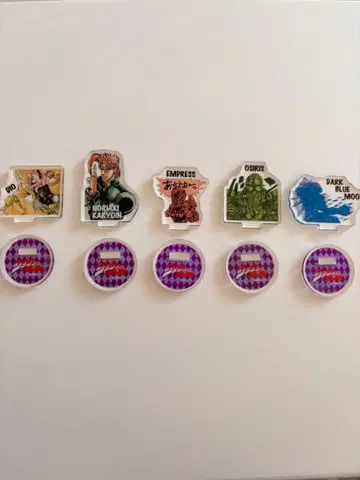 죠죠 3부 아크릴 스탠드 5개 세트