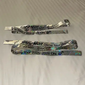 SnowMan LIVE TOUR 2025-2026 ON 은색 테이프 2개