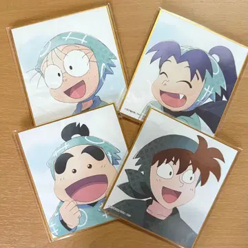 닌타마 란타로 카미아니 TOUCH 트레이딩 색지 4장 세트