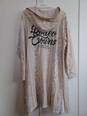 [ 새상품급 ] Rodeo Crowns 후드 부착 가디건 베이지 로데오