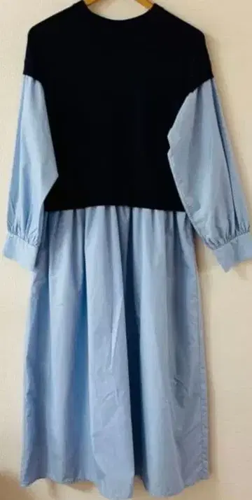 SHIPS 베스트 레이어드 라이크 롱 원피스 블루 네이비