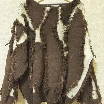 프린지 니트 mystic