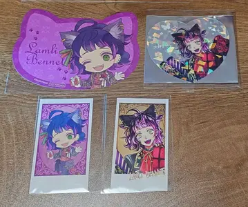 악마 집사와 검은 고양이 아쿠네코 라무 4점 세트 레어