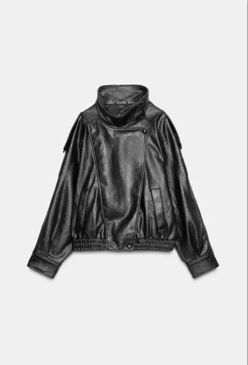 ZARA 페이크 가죽 자켓